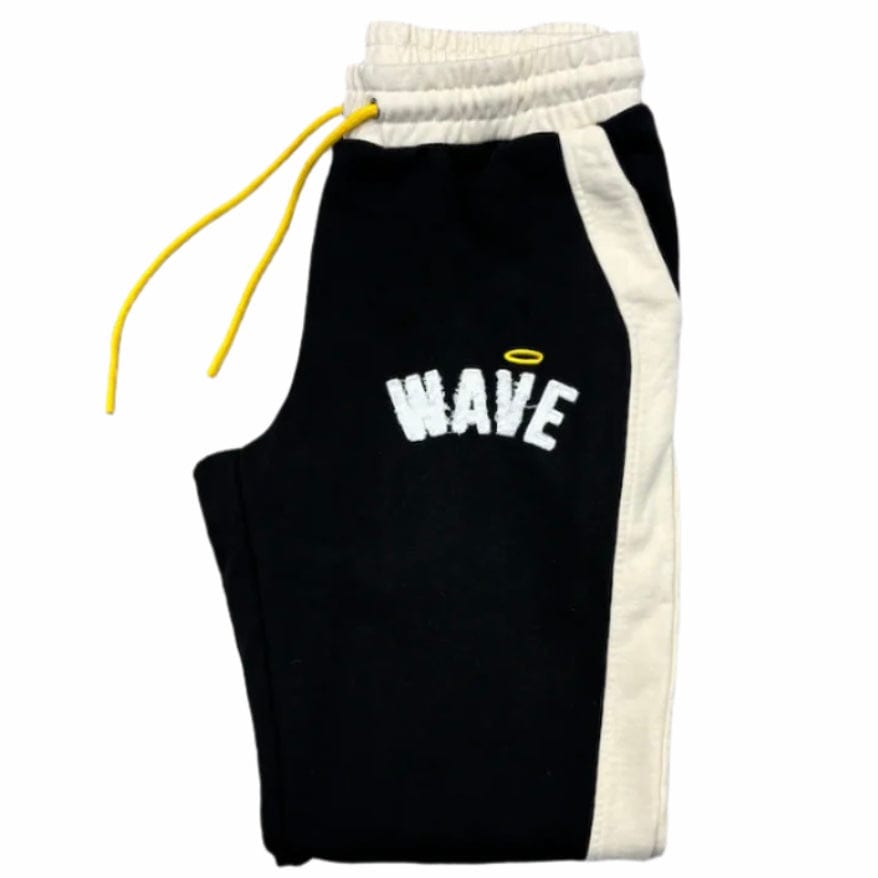 Mr.Wave Distressed Wave Pants (Black)