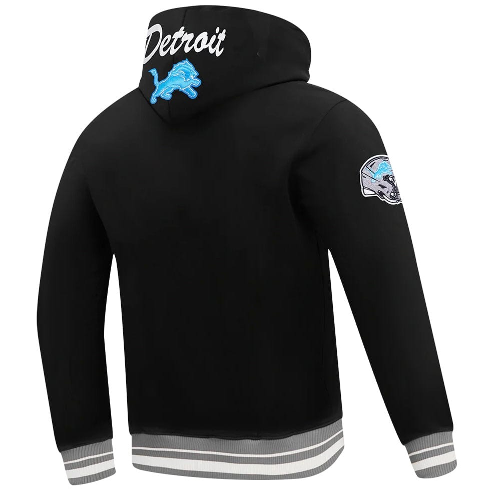 Pro Standard NFL Detroit Lions Team Badge Men's Flc Po Hoodie (Black/Gray)