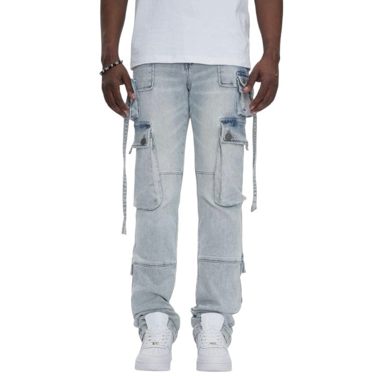 Anom Amula Stacked Denim Jean (Ice Blue) ANM219STA