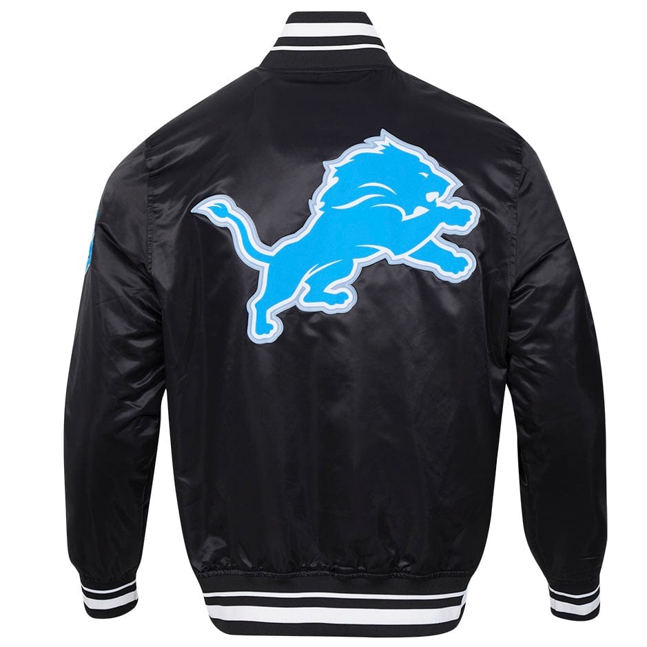 Pro Standard Detroit Lions Men's Script Tail Satin Jacket (Black)