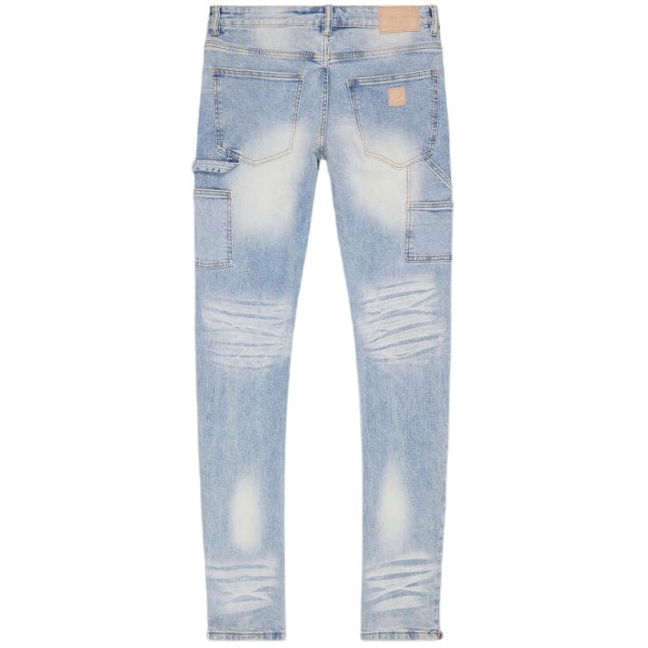 Valabasas Streamline Stacked Flare Jean (Light Blue Wash) VLBS5046