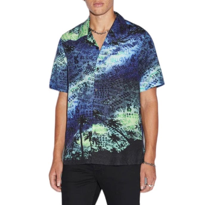 Ksubi Space Palm Resort SS Shirt (Multi) MSP24SH006