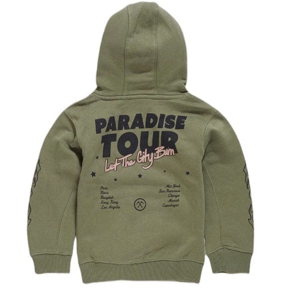 Boys Jordan Craig Paradise Tour Pullover Hoodie (Sage) 8241HB