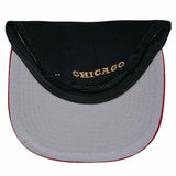 Pro Standard Chicago Bulls Side Patch Wool Snapback (Black/Red)