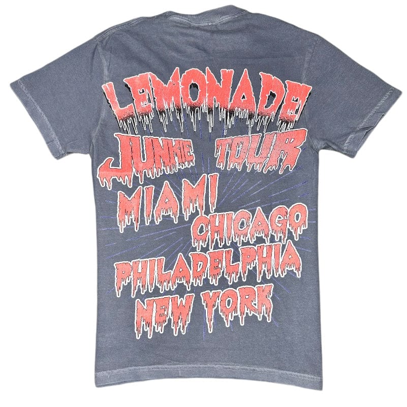 Lemonade Junkie Worldwide Junkie Tee (Washed Denim) LJ-084524