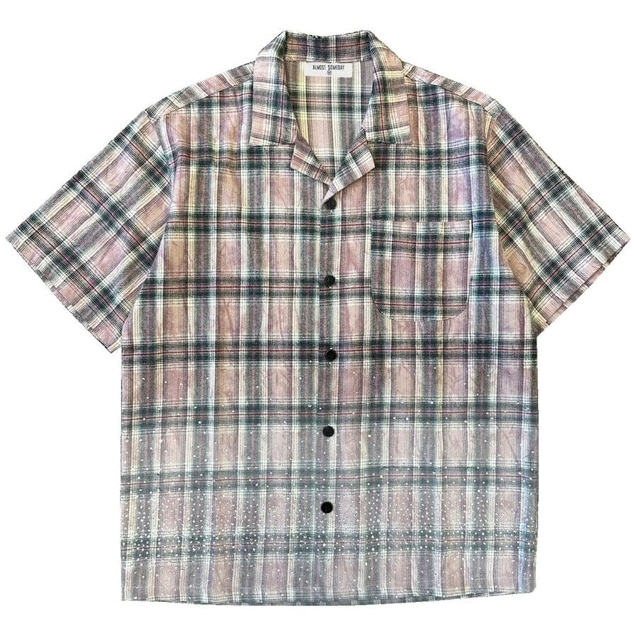 Almost Someday Solomon Rhinestone Flannel (Maroon) AS-F25-069