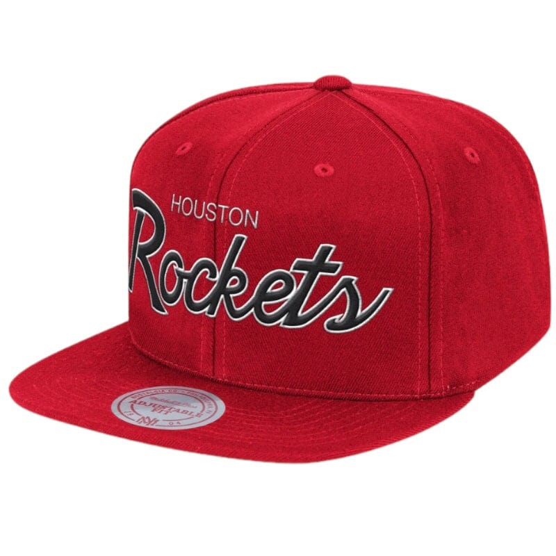 Mitchell & Ness Nba Houston Rockets Script Snapback (Red)