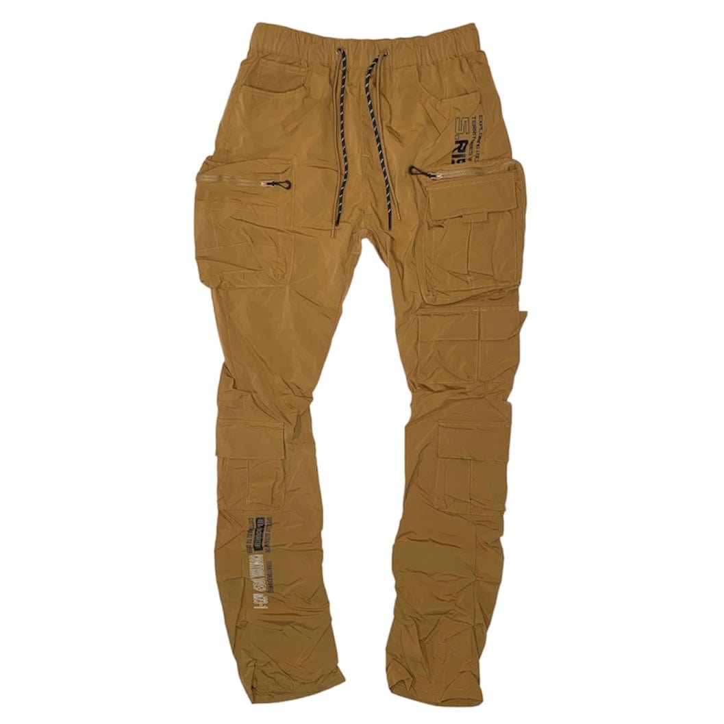 Smoke Rise Cargo Stacked Windbreaker Utility Pants (Timber) WP23586