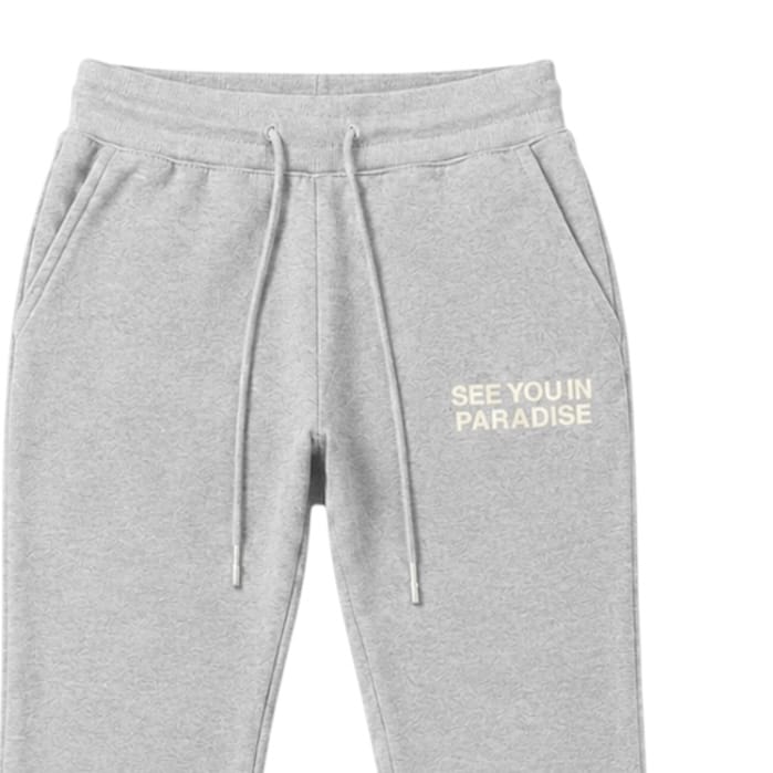 See You In Paradise Stacked Wingspan Sweatpants (H.Grey/Cream) 8816L