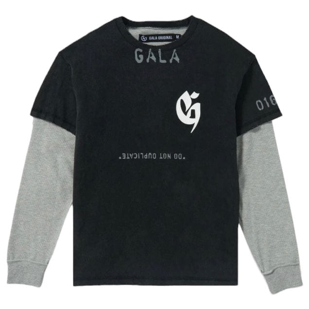 Gala Original Ego Must Die Thermal LS Tee (Black/Grey) G-SPR-23-028