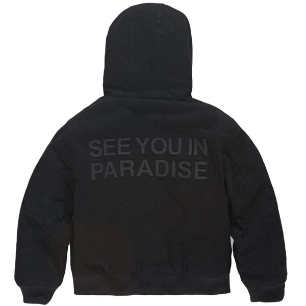 Kids Jordan Craig See You In Paradise Hooded Work Jacket (Black) 91750K