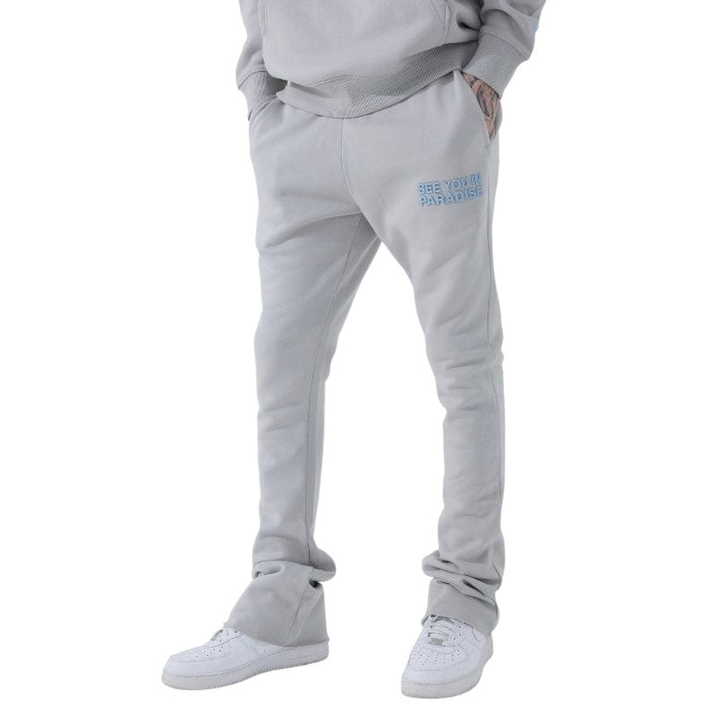 See You In Paradise Stacked Sweatpants (Cement)