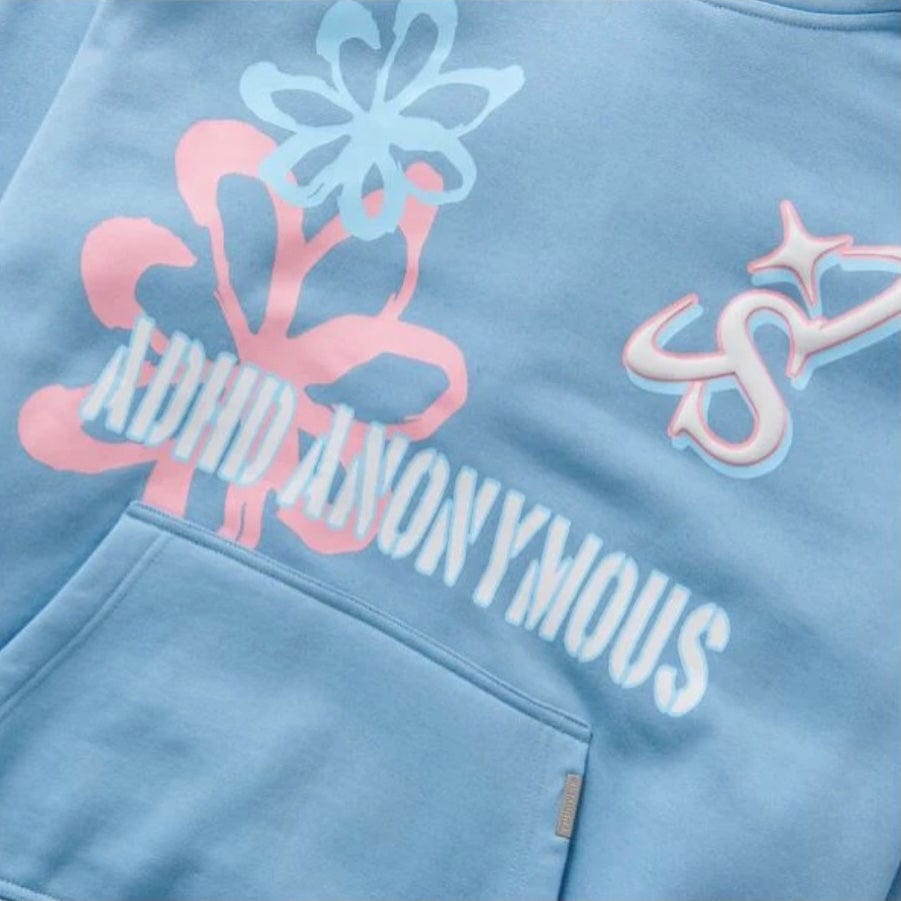 Sugar Hill "ADHD" Hoodie (Baby Blue) SH23-HOL-08