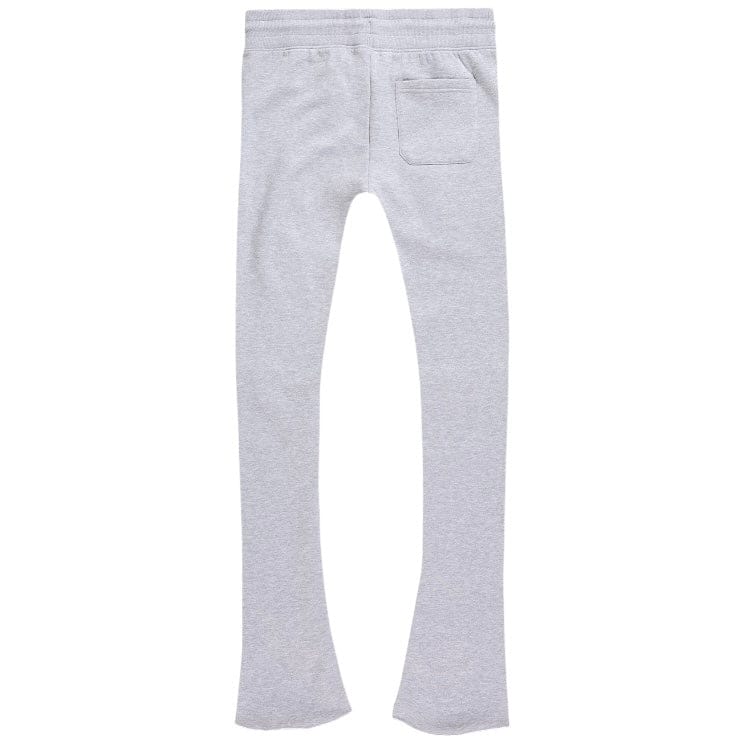 See You In Paradise Stacked Sweatpants (Heather Grey/Pink)