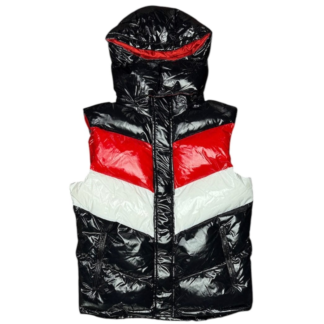 Jordan Craig Tri Color Bubble Vest (Ferrari Red) 91505V