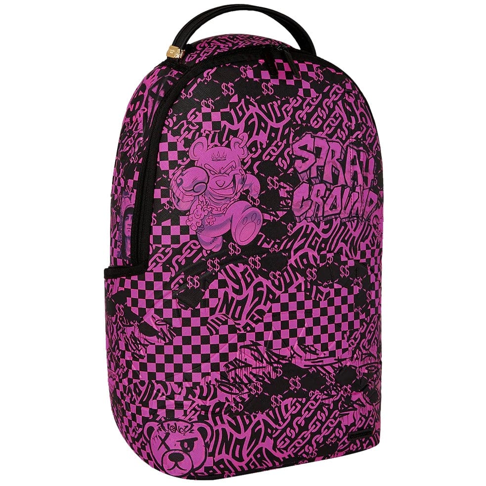 SPRAY GROUND ボディーバッグ SPRAY GROUND バッグ ワンショルダーバッグ 縦型 メンズ レディース 黒
