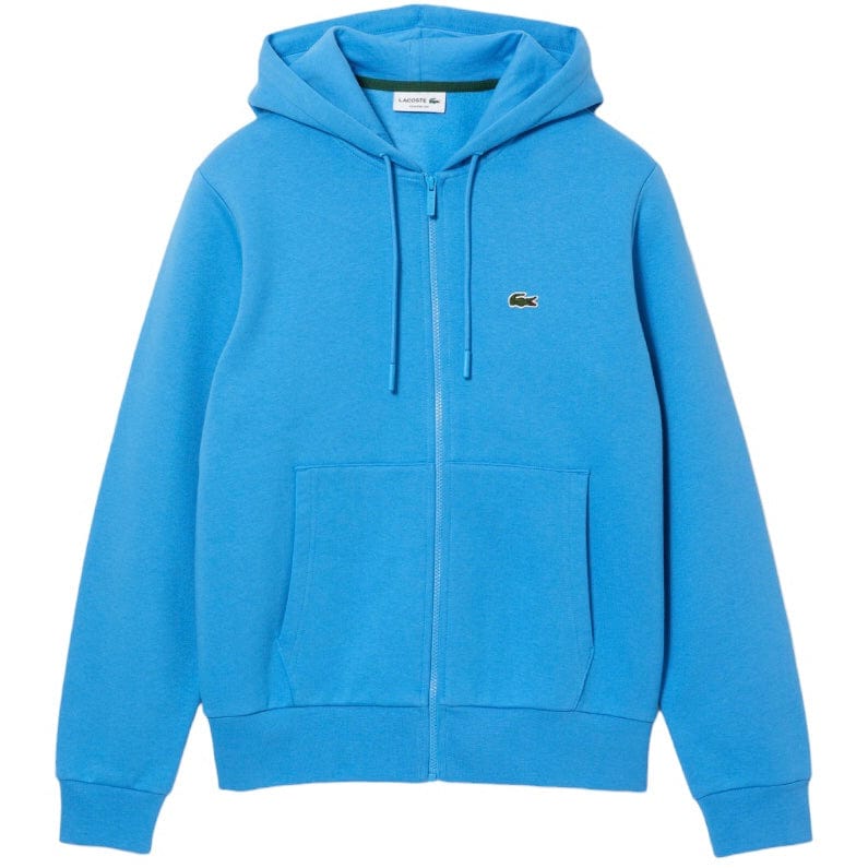 Lacoste Zip-Up Fleece Hoodie (Argentine Blue) SH9626-51