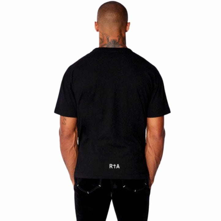 RTA Short Sleeve Liam Front Logo Tee (Black) ME00K83