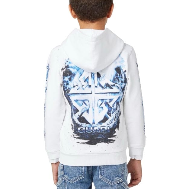 Boys Guapi Heavens Vault Kids Hoodie V1 (White)