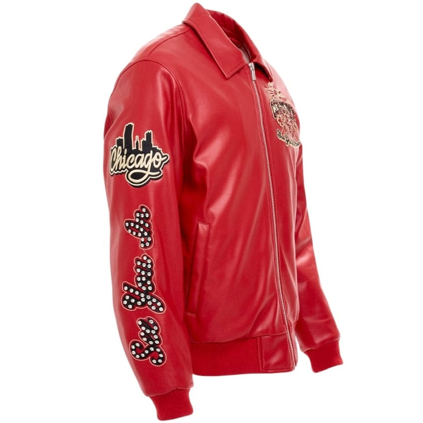 See You In Paradise Windy City Varsity Jacket (Red) 91747