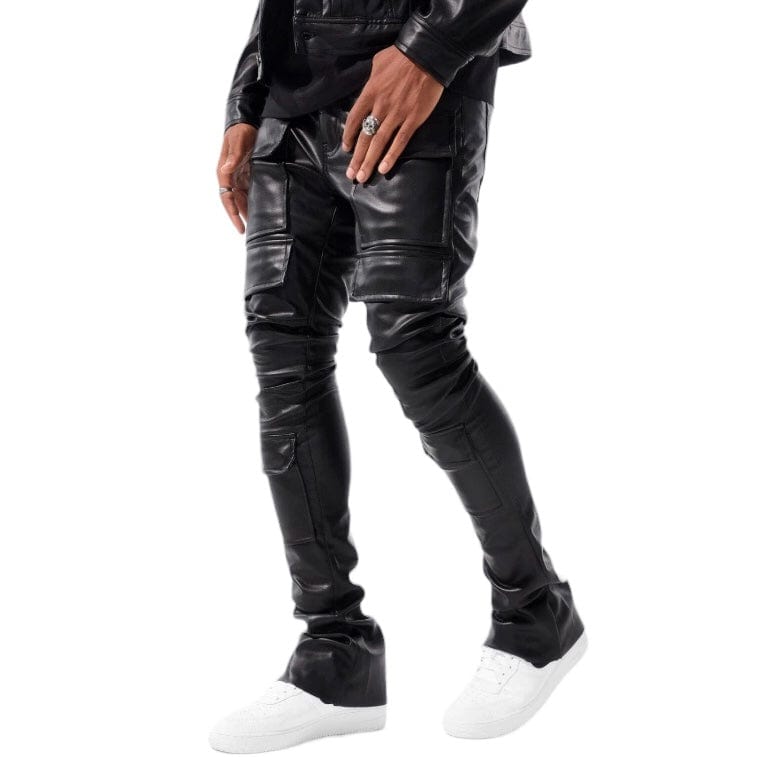 Jordan Craig Ross Stacked Thriller Cargo Pants (Black) JRF1218