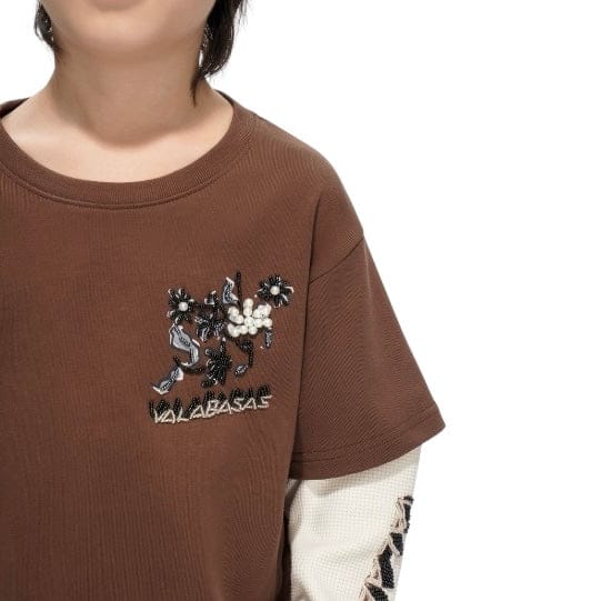 Kids Valabasas Inheritance Tee (Brown) VPLAY-VSL1-1017