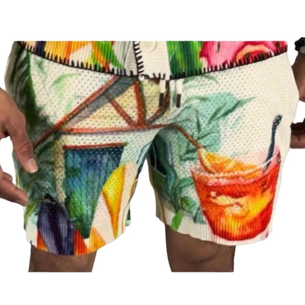 Si Tu Veux Tropical Life Shorts (Cream) TV0129