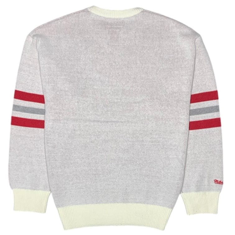 Mitchell & Ness Detroit Red Wings Retro Helmet Current Logo Sweater (Cream)