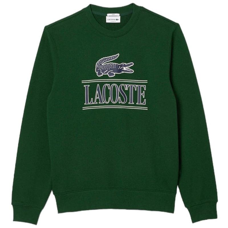 Lacoste Cotton Fleece Branded Jogger Sweatshirt (Green) SH1228-51