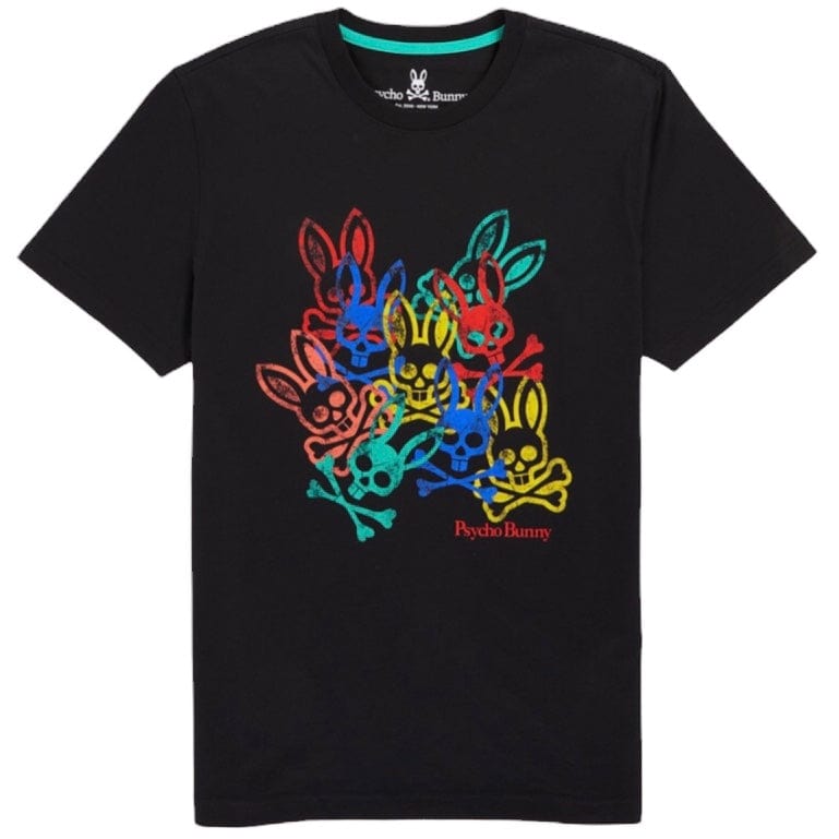 Psycho Bunny Chrystie Graphic Tee (Black) B6U893U1PC