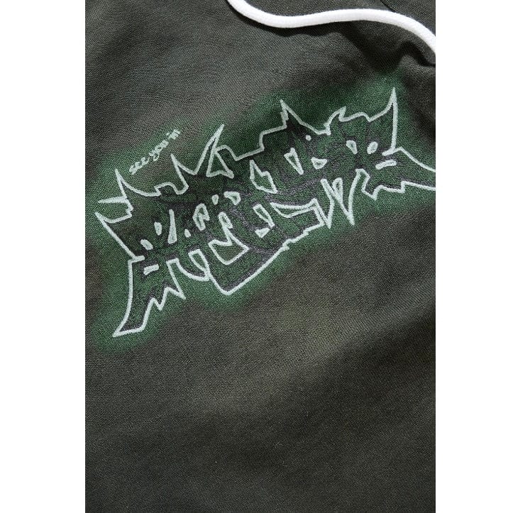 See You In Paradise The Reaper Stacked Sweatpants (Olive) 8641L