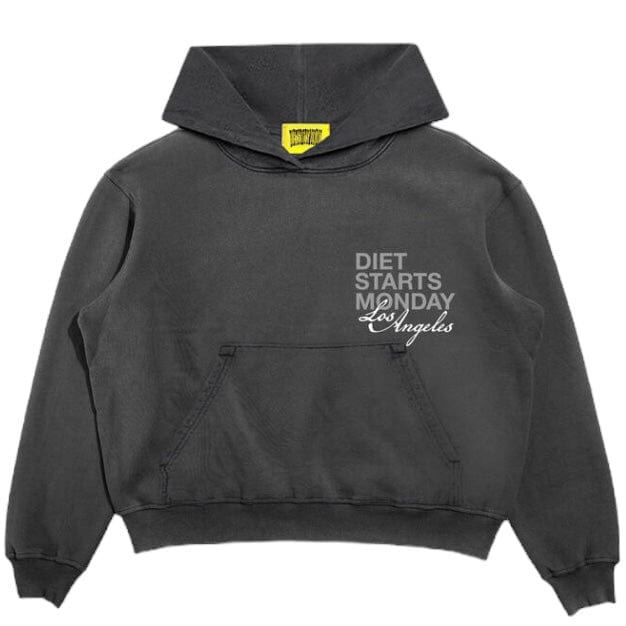 Diet Starts Monday LA Hoodie (Vintage Black/Grey) DSM-SPR24-024