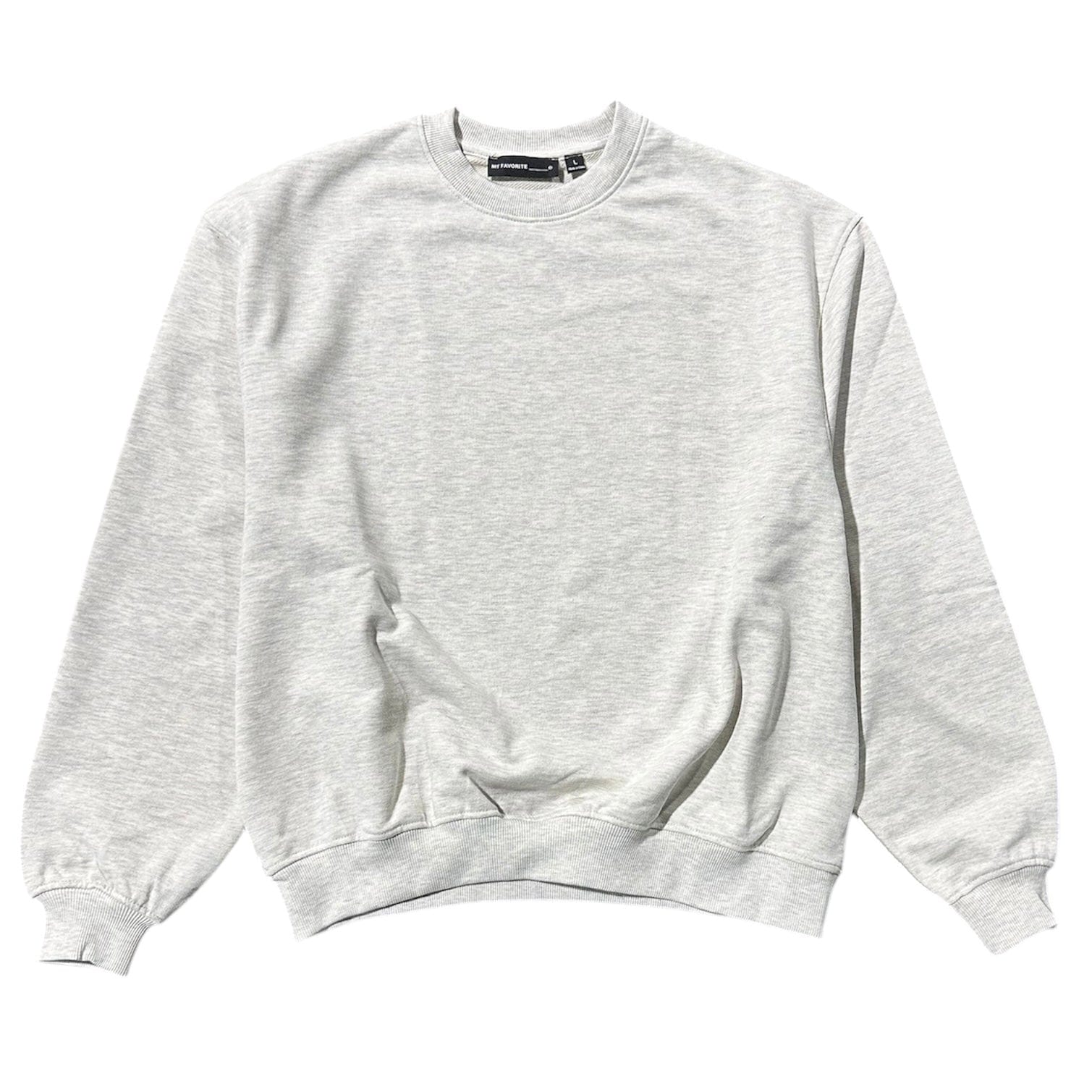 My Favorite French Terry Crewneck (Cream Heather) MF102