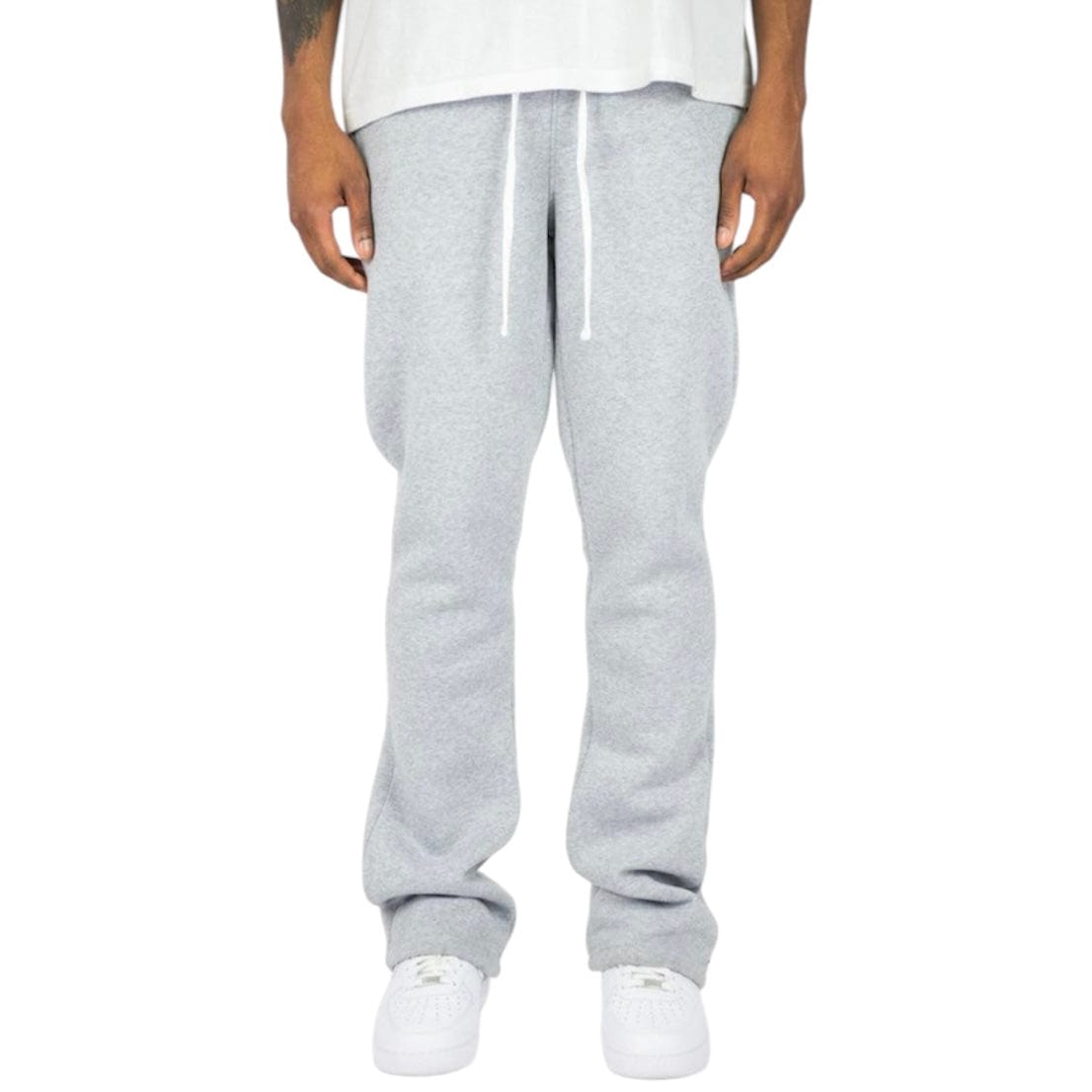 Rebel Minds Stacked Fleece Sweatpants (Heather Grey) 100-475