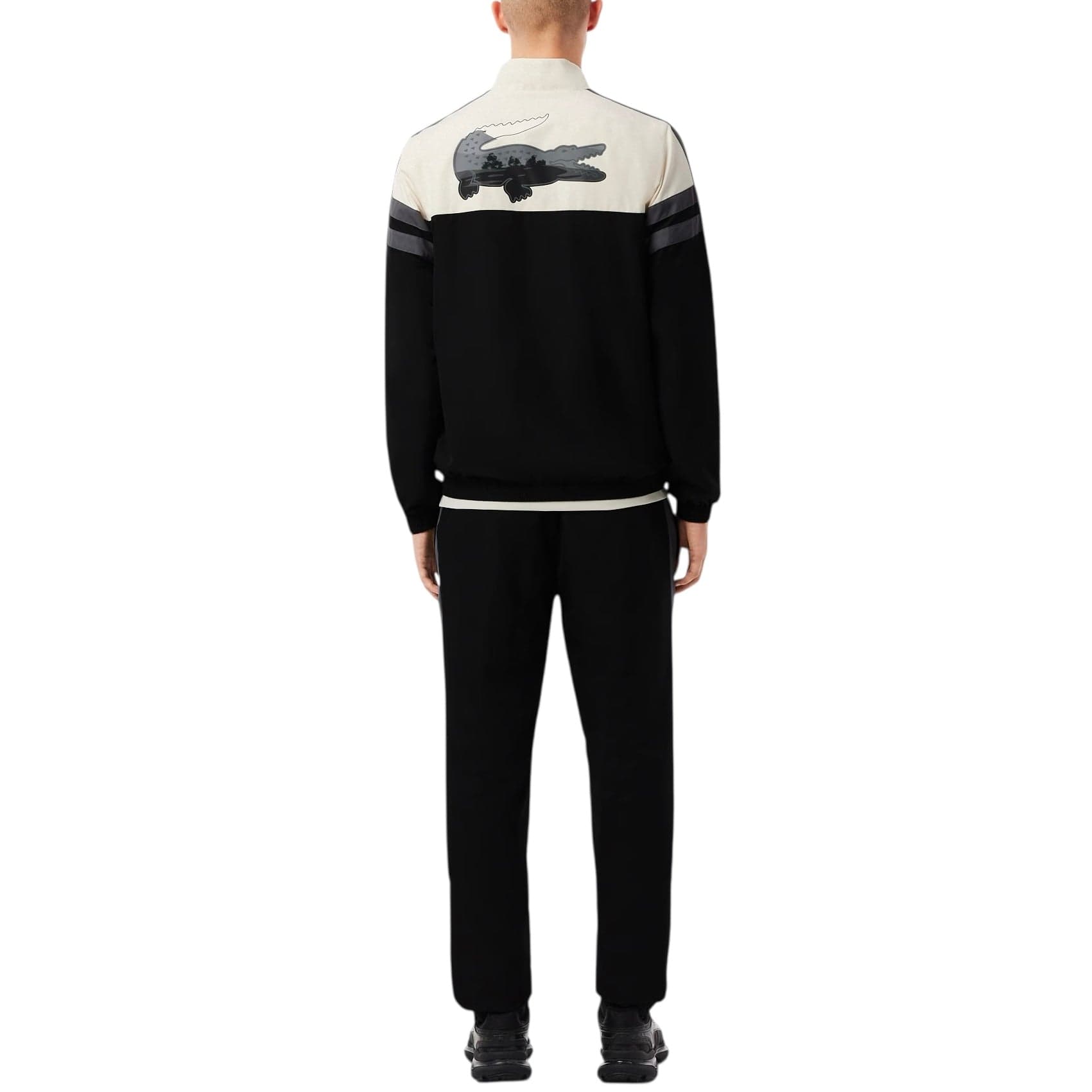Lacoste Sport Landscape Crocodile Tracksuit (Black/White/Blue) WH6305-51