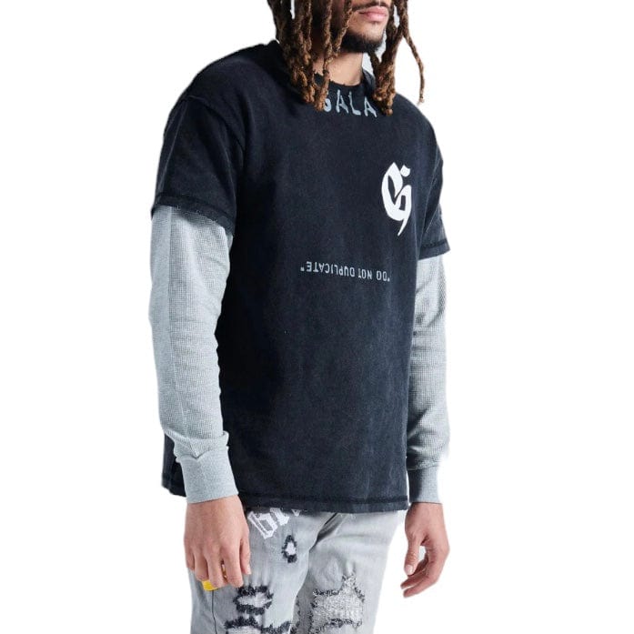 Gala Original Ego Must Die Thermal LS Tee (Black/Grey) G-SPR-23-028