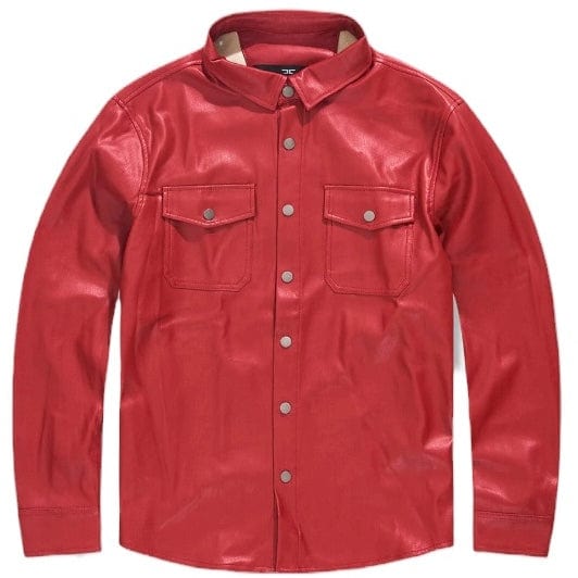 Jordan Craig Thriller Button Up Jacket (Red) 2560