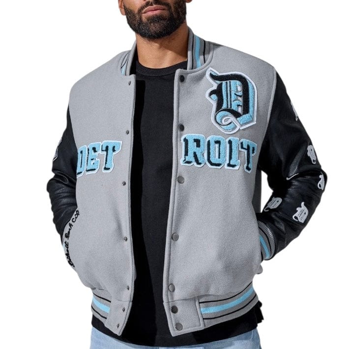 Jordan Craig D-Town Varsity Jacket (Lion Grey) 91653