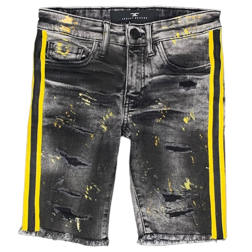 Kids Jordan Craig Time's Up Denim Shorts (Black) J3175SB