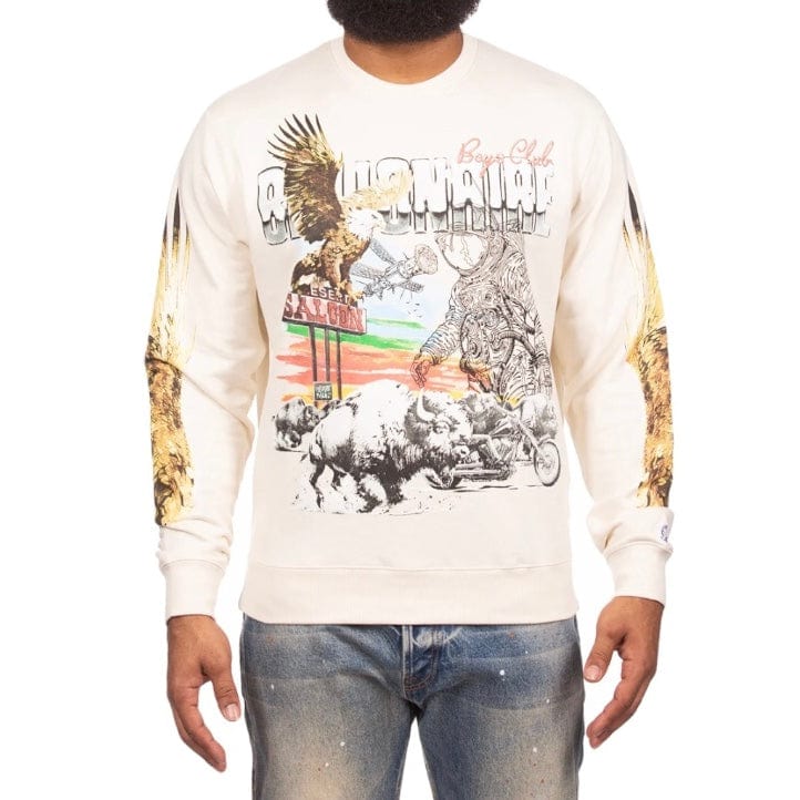 Billionaire Boys Club BB Desert Eagle Sweatshirt (Whisper White) 841-8316