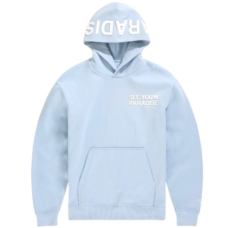 See You In Paradise Pullover Hoodie (Carolina Blue)