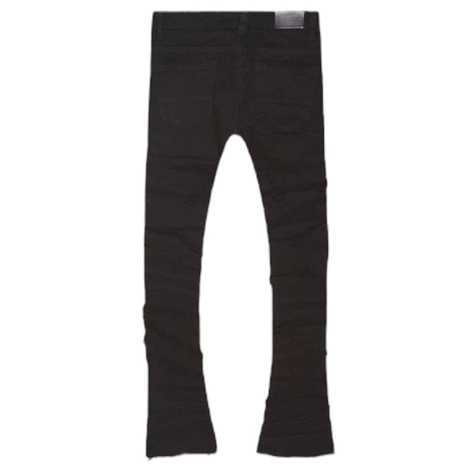 Boys Jordan Craig Stacked Elm Street Denim (Jet Black) JTF1150AB