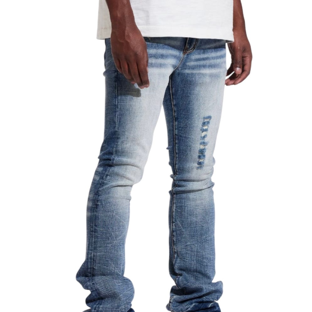 Crysp Arch Flare Denim Jean (Acid Wash) CRYSUM25-109