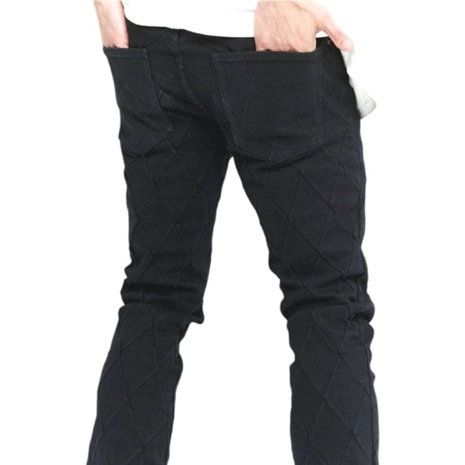 Valabasas Tired Stacked Denim Jean (Jet Black) VLBS-VJ3-1002