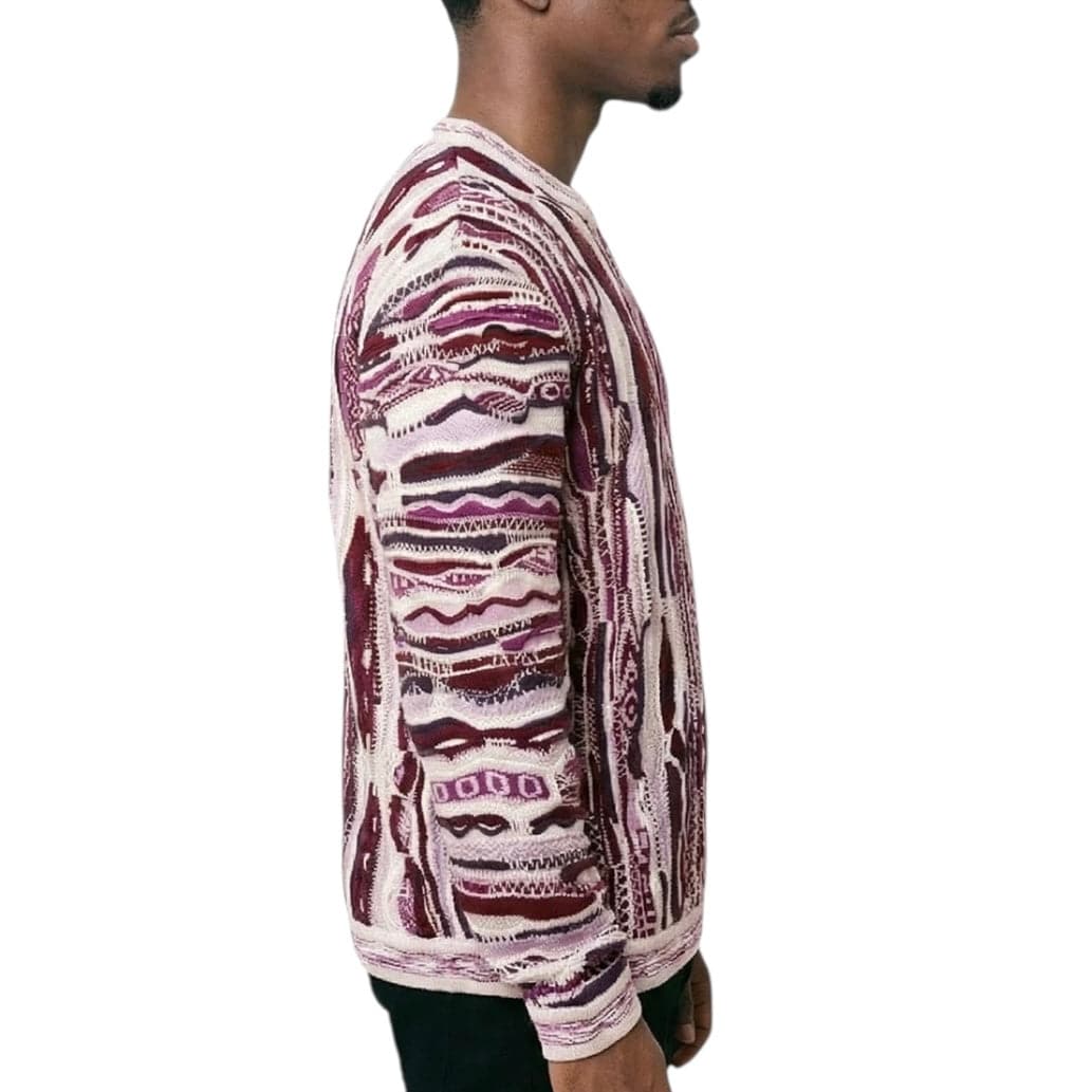 Coogi Pacific Maroon Crewneck Sweater (Multi)