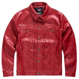 Jordan Craig Thriller Trucker Jacket (Red) JJ1218