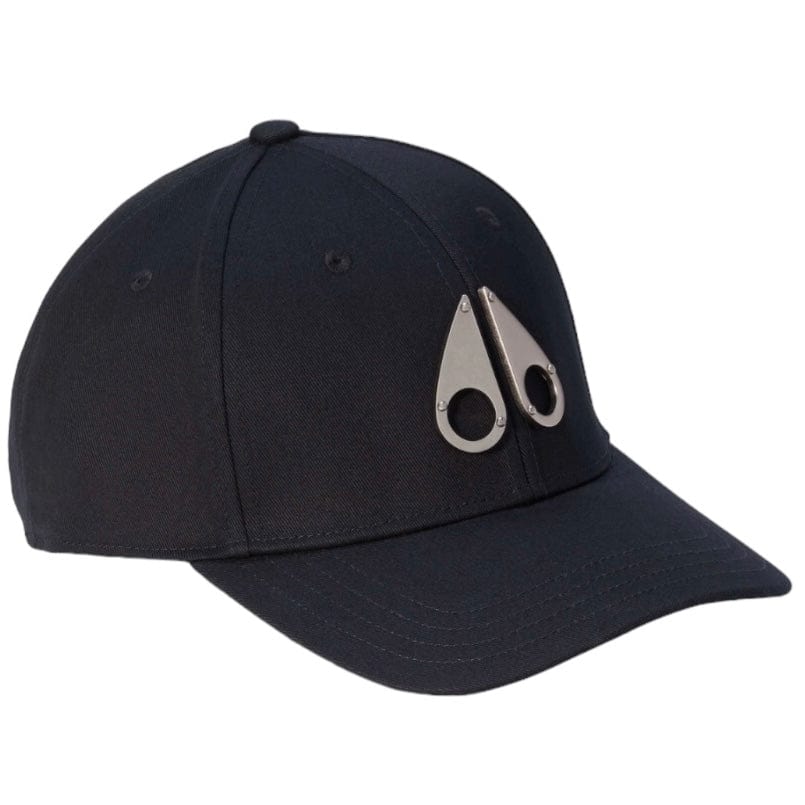 Moose Knuckles Logo Icon Cap (Black/Nickel Logo) M31MA534