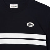 Lacoste Heritage Print Cotton Tee (Navy Blue) TH8590-51