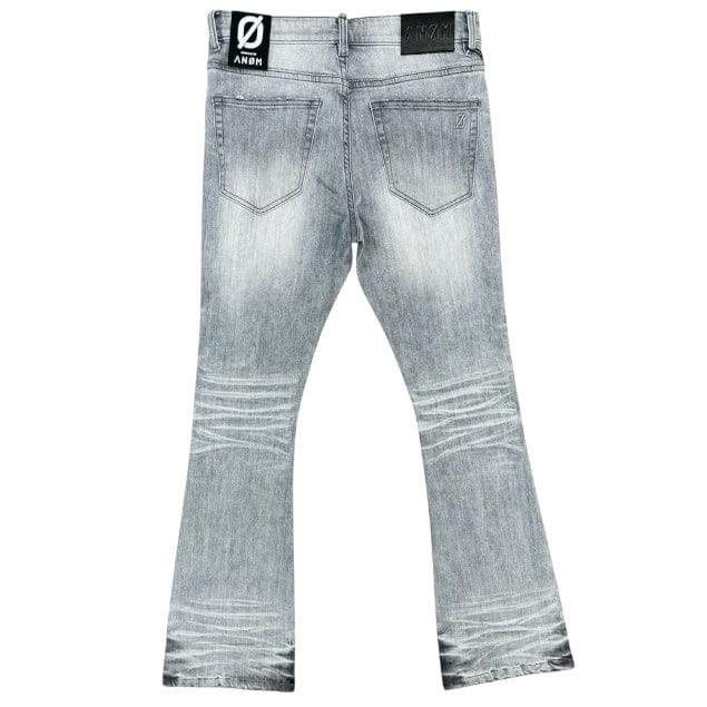 Anom Aura Stacked Denim Jean (Light Gray Wash) ANM238STA