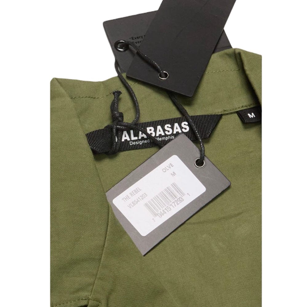 Valabasas "The Rebel" Button Up Shirt (Olive) VLBS41203